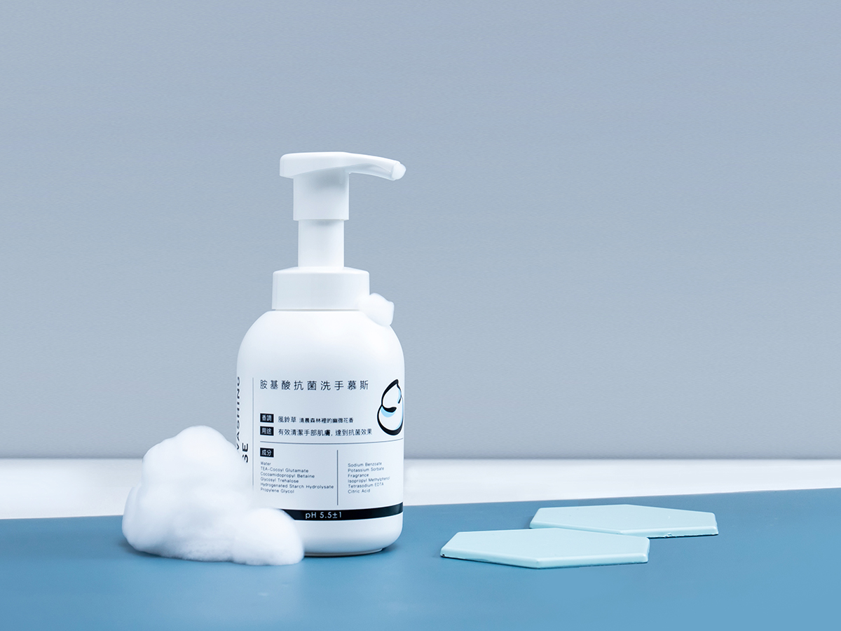 【淨毒五郎】胺基酸抗菌洗手慕斯  風鈴草香調 300mL