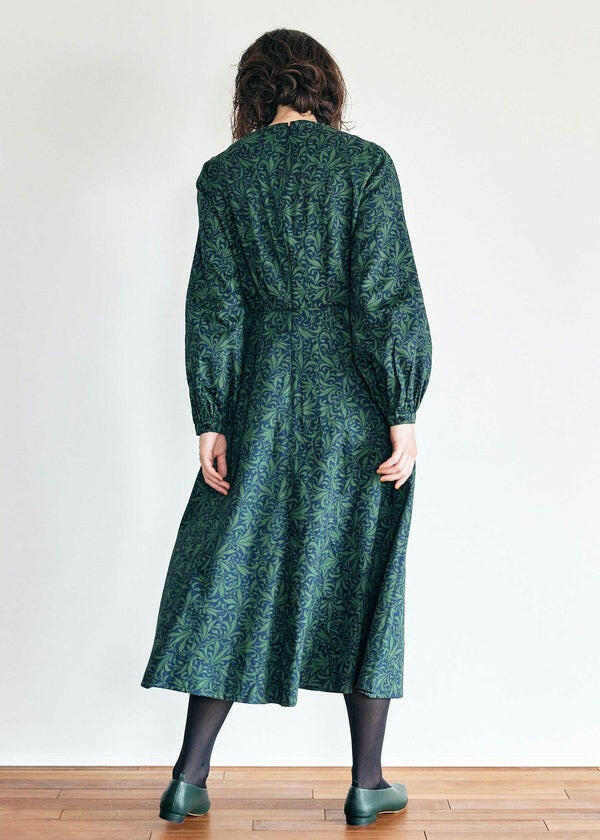 People Tree V&A 聯名幸有機棉葉紋洋裝