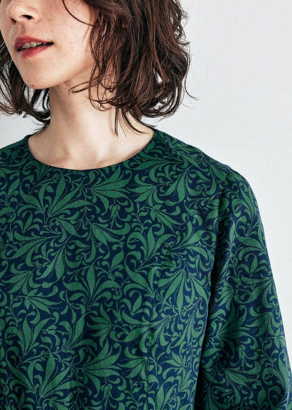 People Tree V&A 聯名幸有機棉葉紋洋裝