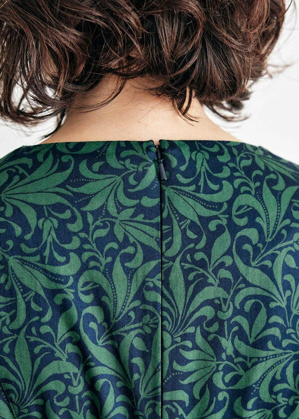 People Tree V&A 聯名幸有機棉葉紋洋裝