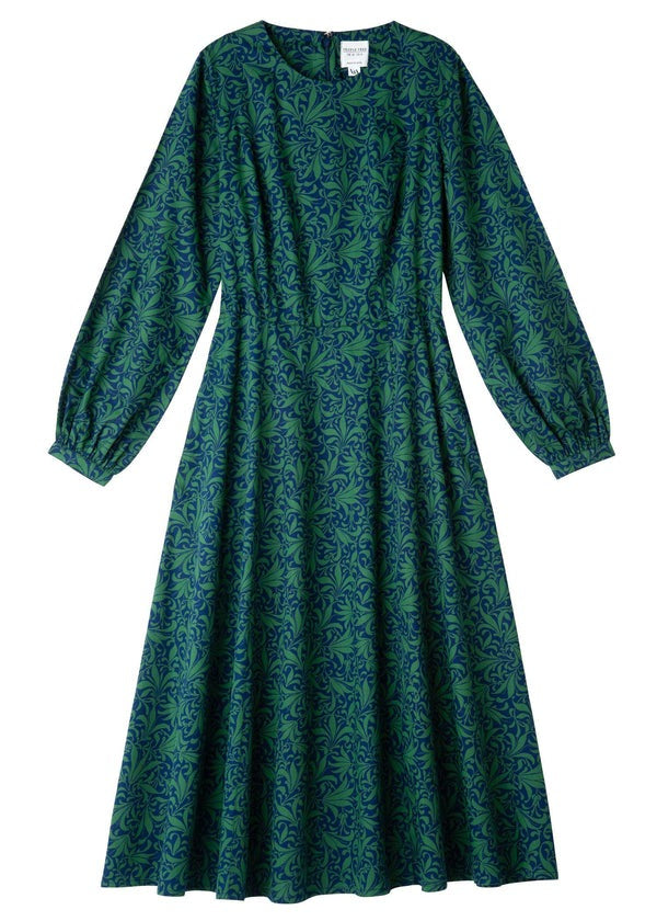 People Tree V&A 聯名幸有機棉葉紋洋裝