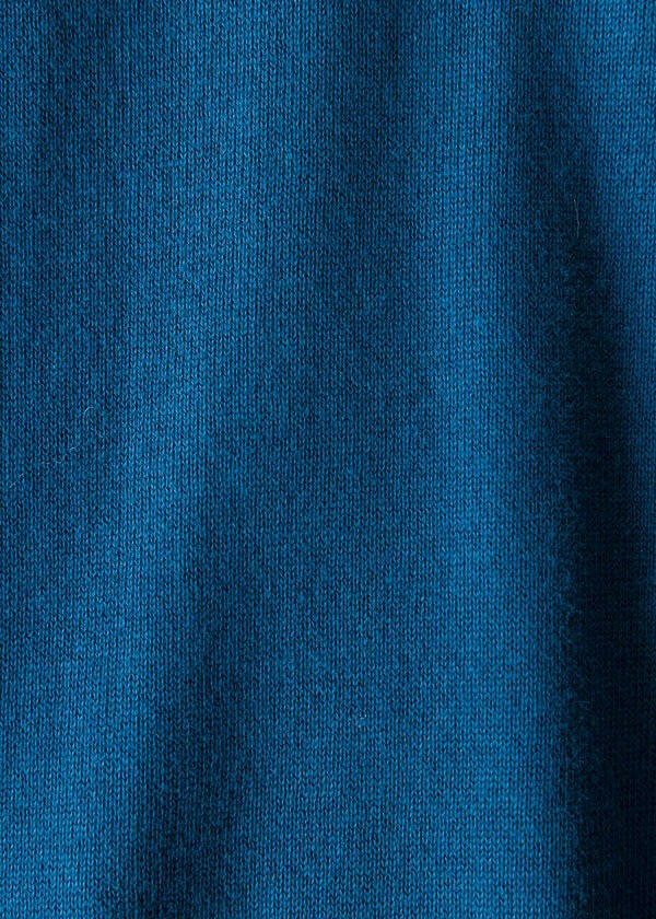 People Tree 有機棉針織開襟衫 - 藍綠