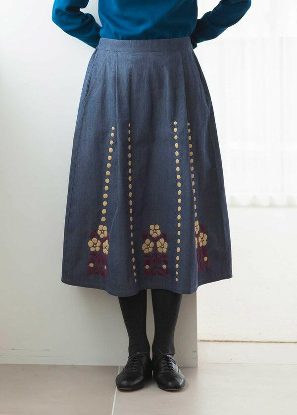 People Tree V&A 聯名織布刺繡長裙