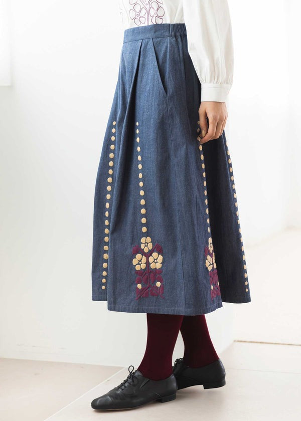 People Tree V&A 聯名織布刺繡長裙