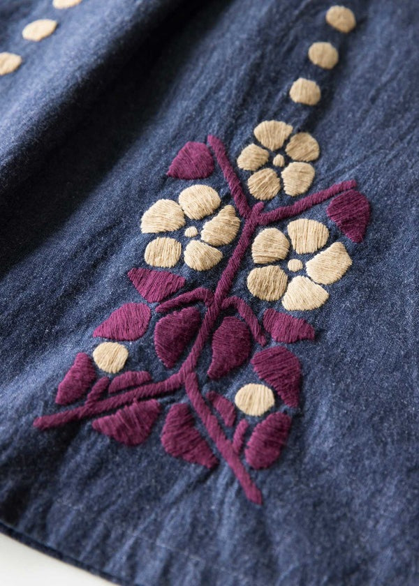 People Tree V&A 聯名織布刺繡長裙