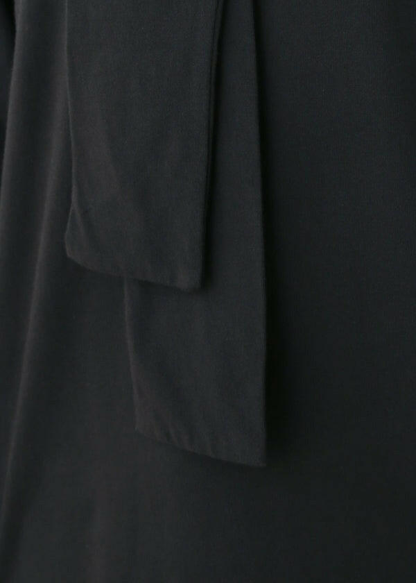 People Tree 有機棉蝴蝶結襯衫 - 黑