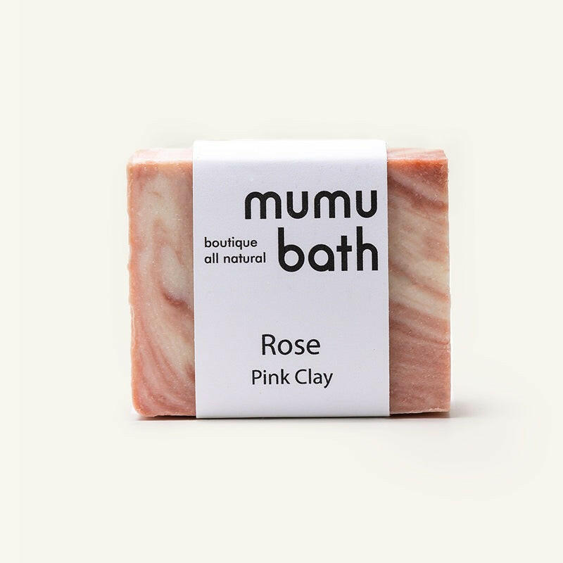 Mumu Bath 溫和花香粉紅手工身體滋潤皂