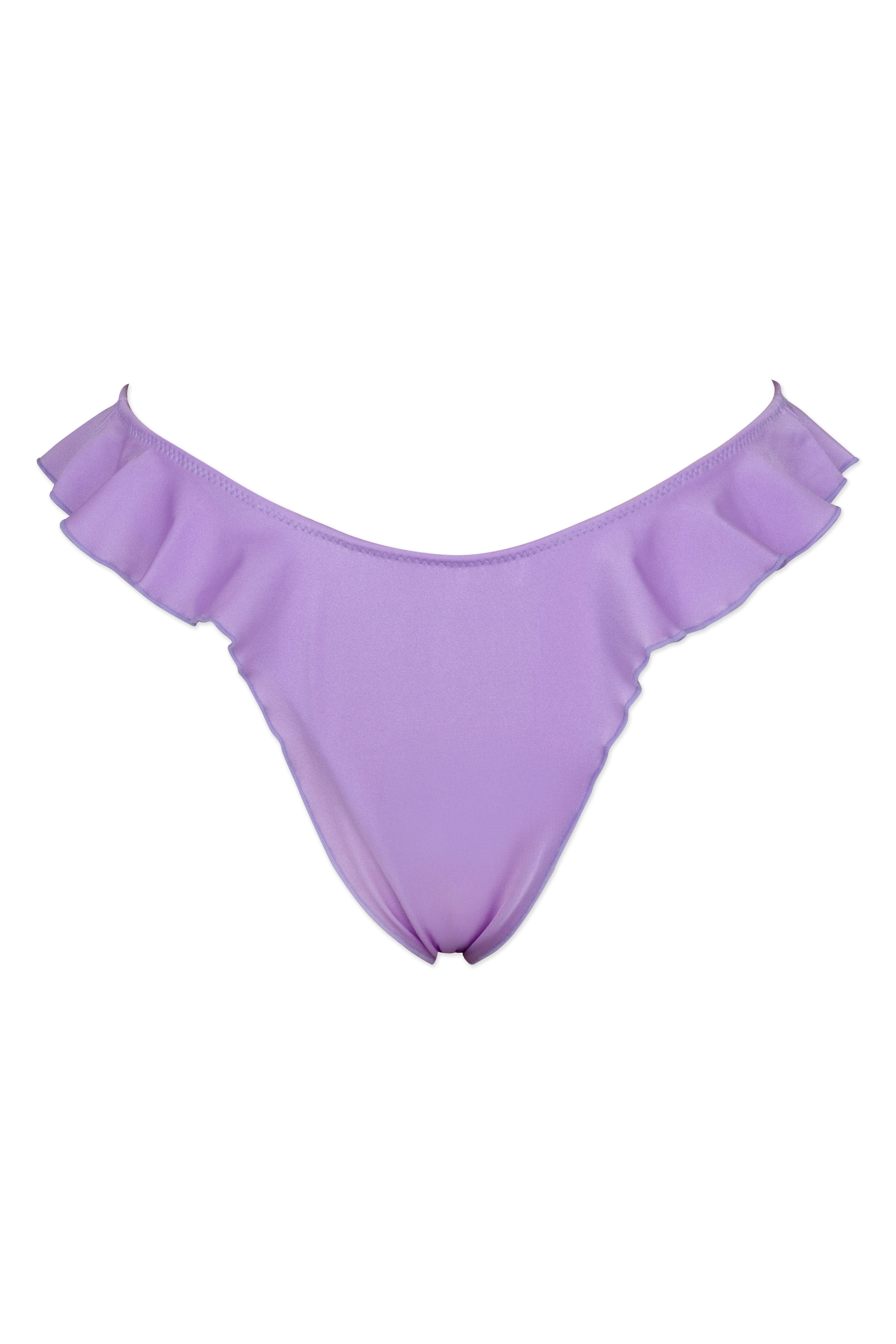 WET Farrah Bottom 荷葉裙擺比基尼下身 雲紗紫 商品正面