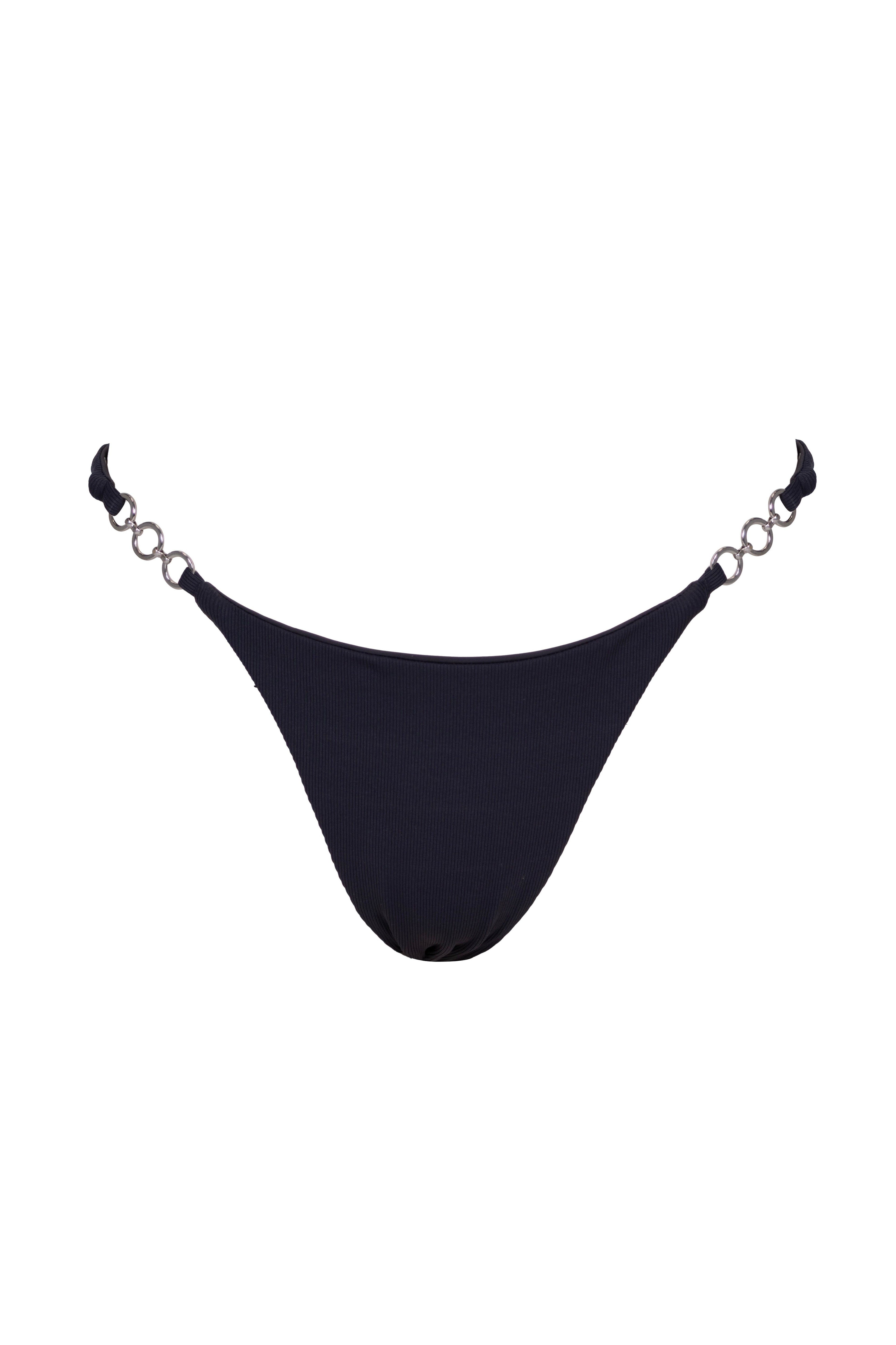 Marni Chain Bottom 銀鏈經典比基尼下身 黑色 商品正面