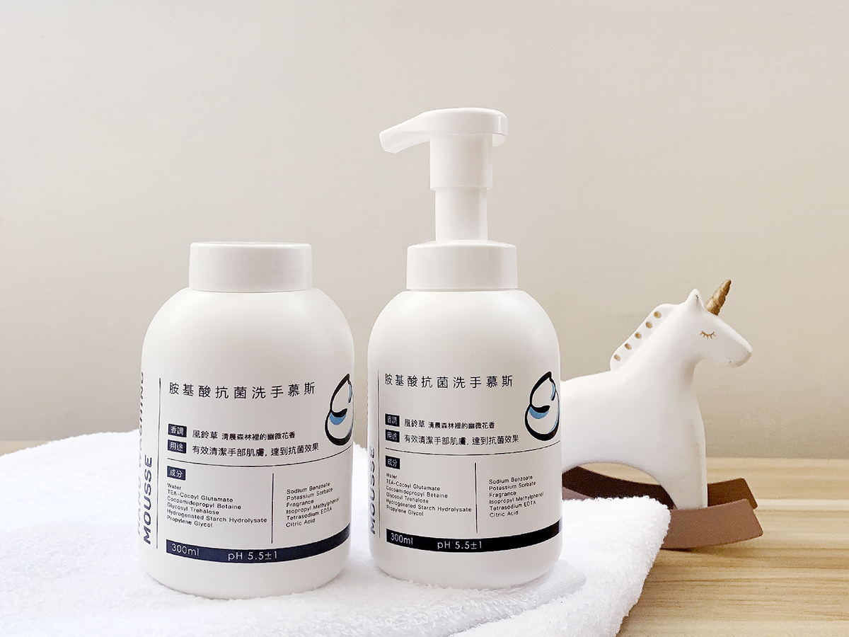 【淨毒五郎】胺基酸抗菌洗手慕斯  風鈴草香調 300mL