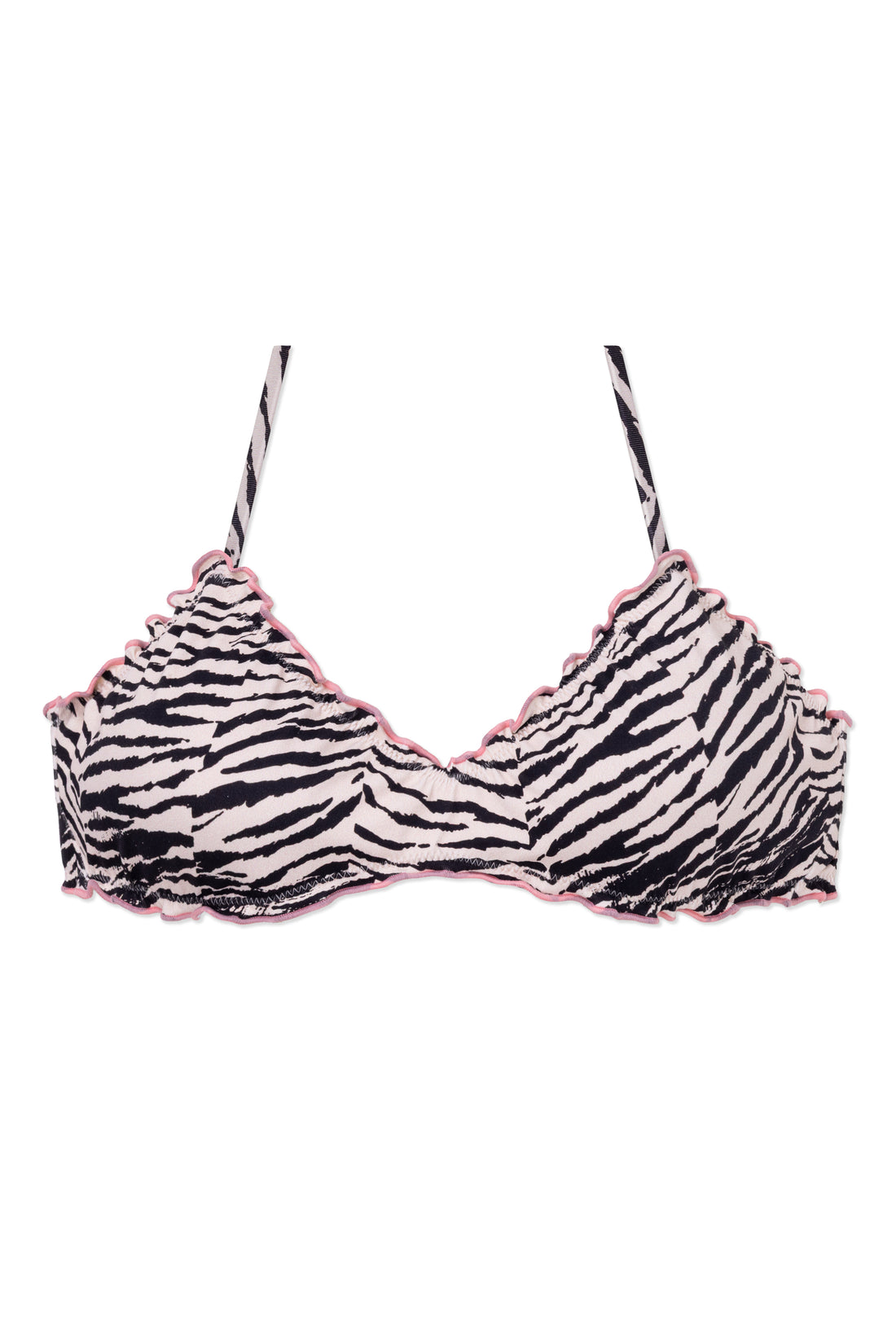 WET 曦光流影 - Paloma Top 荷葉邊經典比基尼上身 白晝斑紋