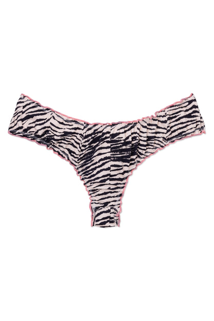 WET 曦光流影 - Lilly Bottom 甜美運動平口比基尼下身 白晝斑紋