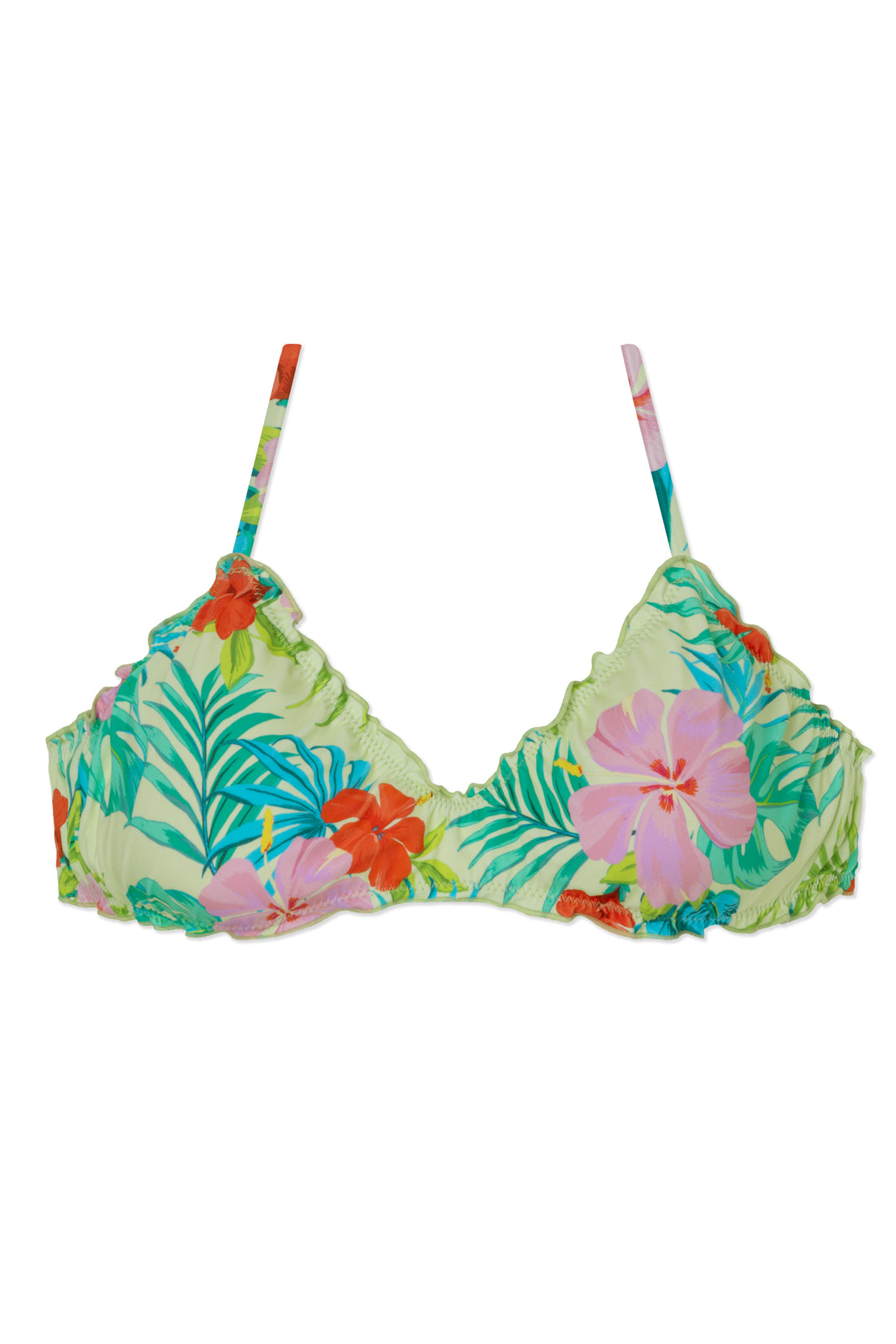 WET 曦光流影 - Paloma Top 荷葉邊經典比基尼上身 熱帶叢林