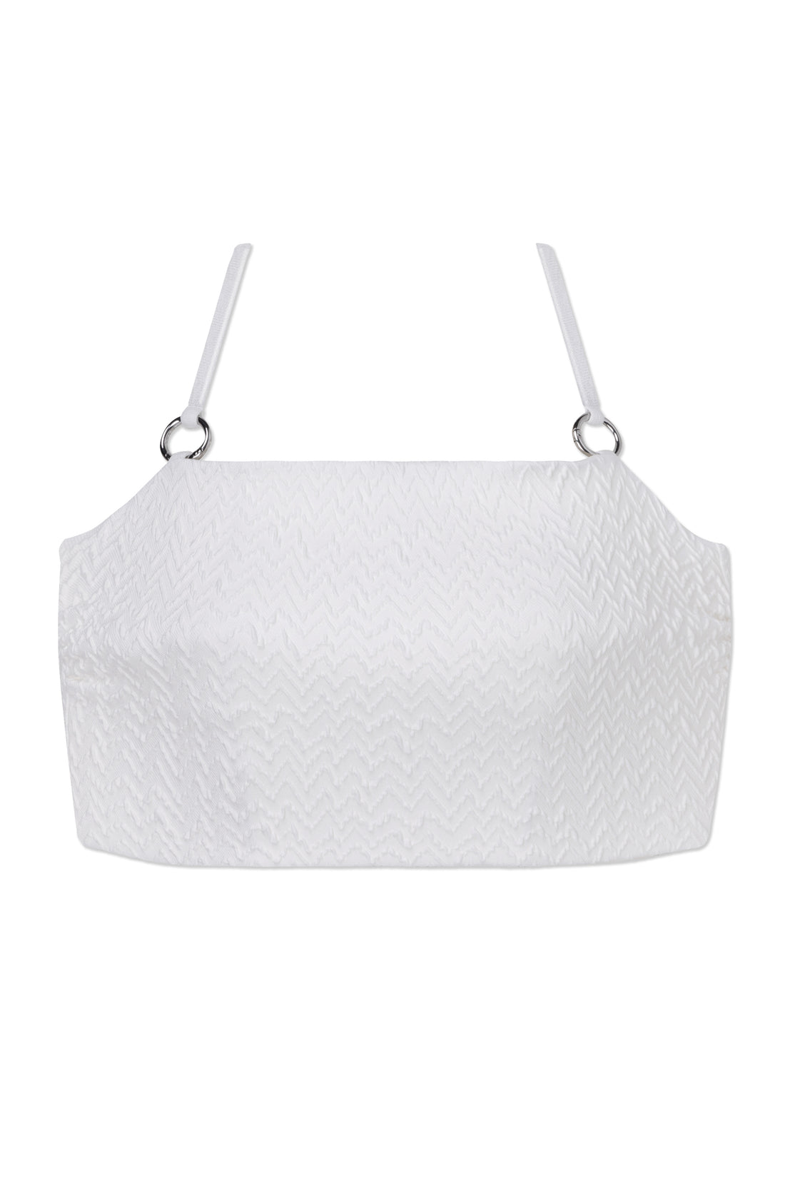 WET 曦光流影 - Amelia Top 長版兩穿平口比基尼上身 曙霧白