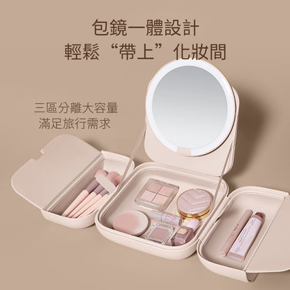 AMIRO Cube S 行動LED 磁吸美妝鏡折疊收納化妝箱