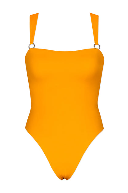 WET 熱浪潮光 - Prisma One-Piece 連身泳裝 烈焰黃 front