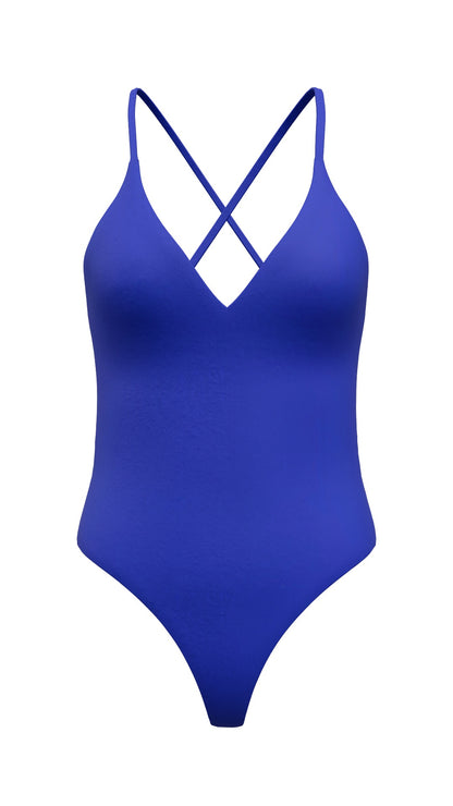 霓光緞韻- Yana One-Piece連身泳裝 曜光藍