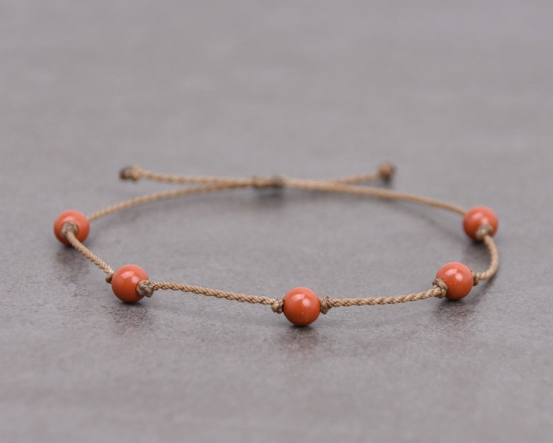 Tula Blue 男士極簡防水編織手環 - 天然原石系列