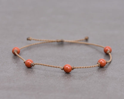 Tula Blue 男士極簡防水編織手環 - 天然原石系列