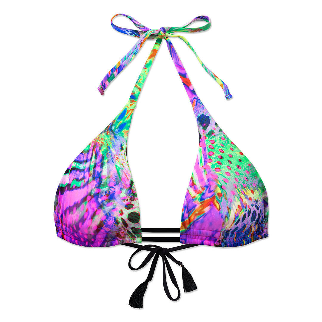 Isla De Ibiza Gwen 經典比基尼上身清新又充滿夏日氣息,以亮眼印花與鮮豔配色,讓你瞬間成為全場焦點。