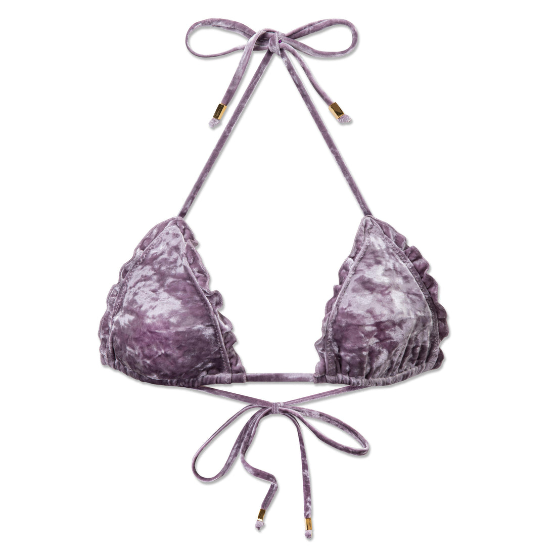 Retro Summer Laurel 經典比基尼上身以荷葉邊設計增添層次感與細緻質感,為經典版型注入吸睛亮點。