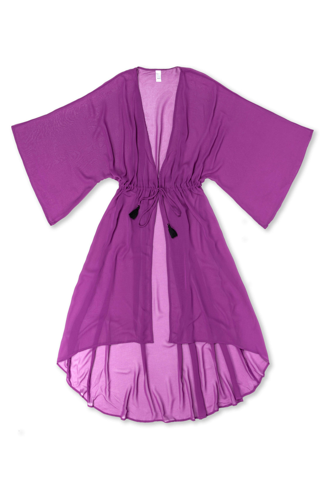 Electric Bloom Courtney 風尚連身罩衫是款優雅的透視長款和服式罩衫,展現迷人飄逸感。