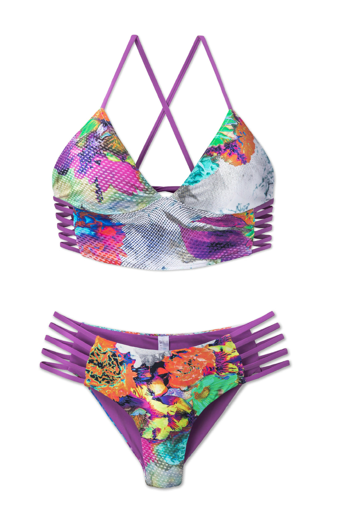 Electric Bloom Crystal 經典比基尼上身