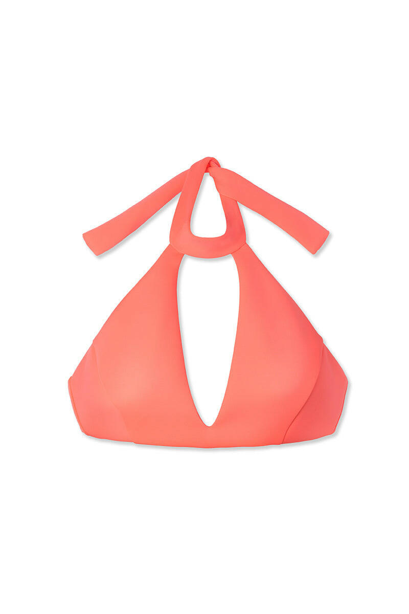 Hyper Tropical Eliza 經典比基尼上身這款運動風繞頸上衣以性感鑰匙孔開口展露適度胸線,展現剛柔並濟的魅力。